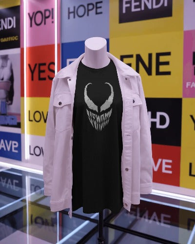 Venom Face Graphic T-Shirt - Unisex Streetwear